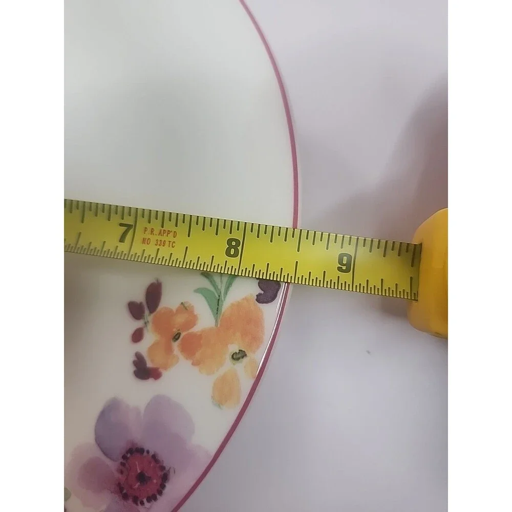 Set Of 4 Villeroy & Boch Dessert Salad Plate Mariefleur Floral 8.5